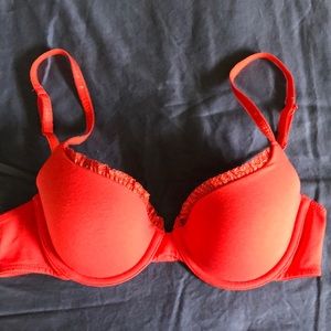 Victoria’s Secret Red-Orange Demi Bra